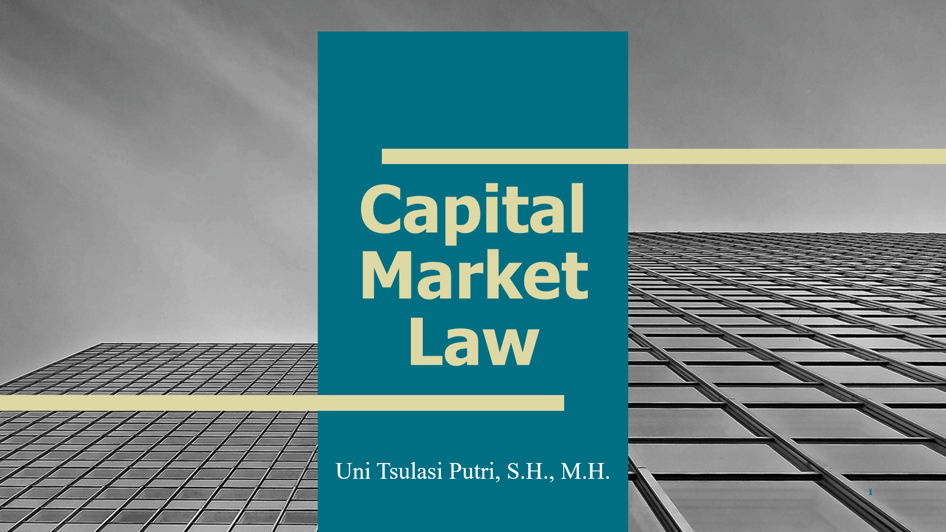 Capital Market Law (IP)